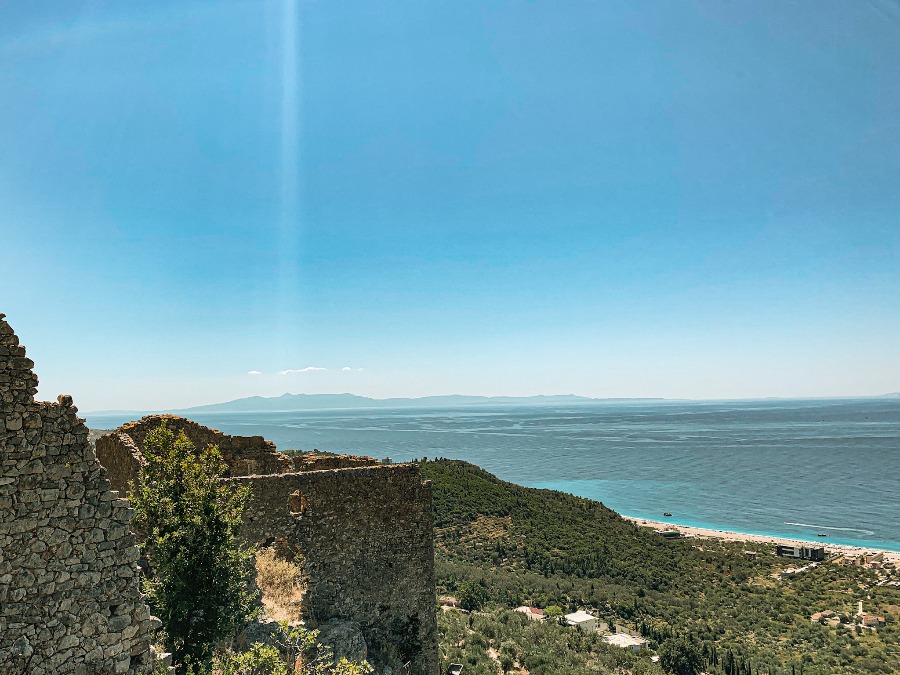 beautiful view from above - at the castle